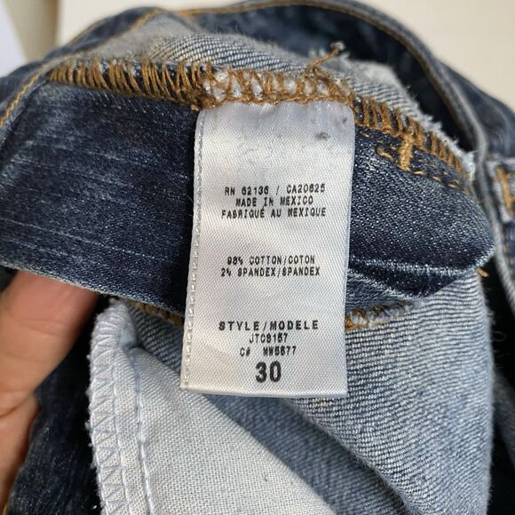 Vintage Y2K Guess Daredevil Boot Jeans Women 30 Denim Distressed Low Rise Grunge - Picture 14 of 14